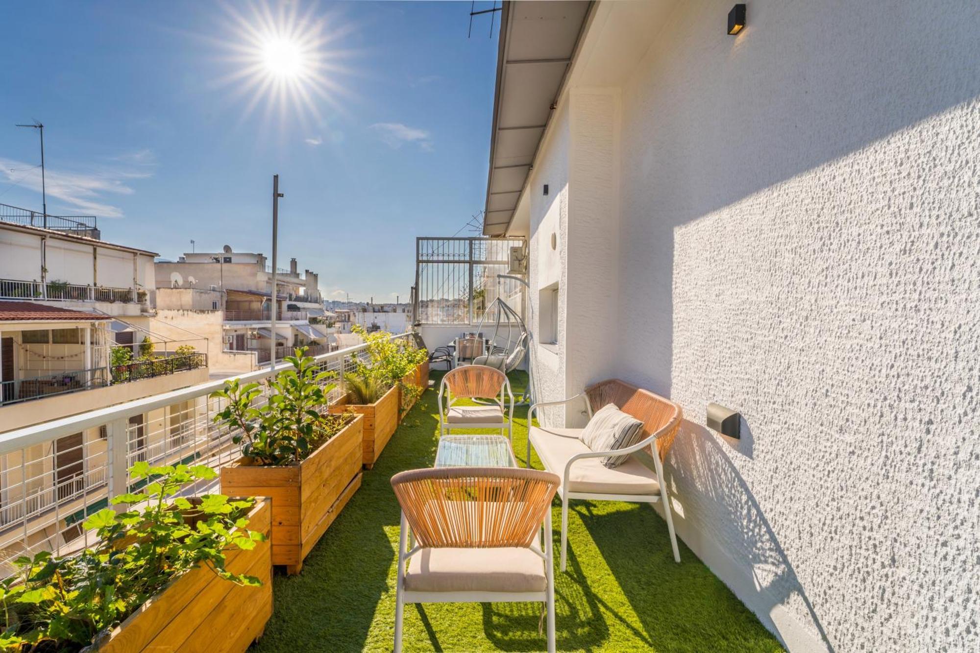 Blue Oasis - Jacuzzi Penthouse Apartment Athens Exterior photo